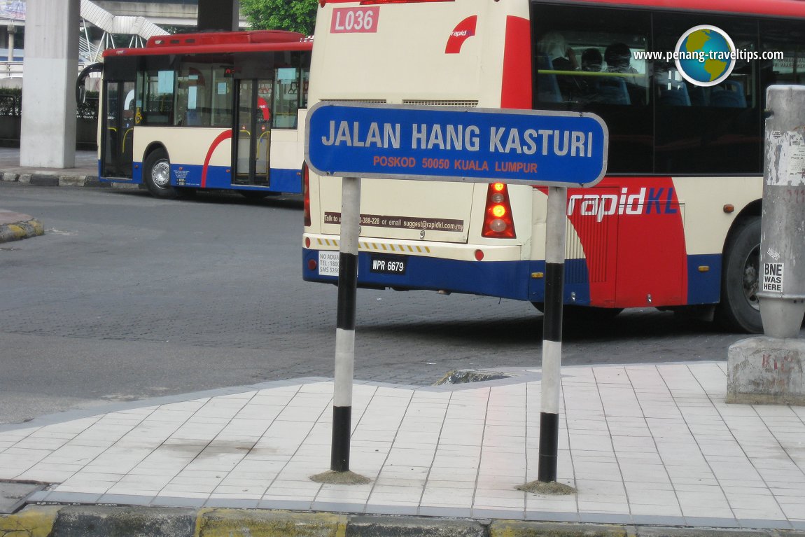 Jalan Kasturi road sign