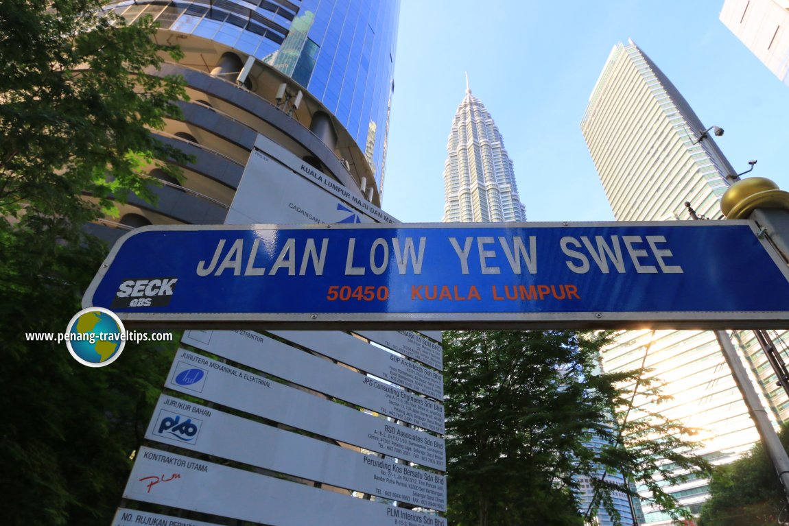 Jalan Law Yew Swee road sign