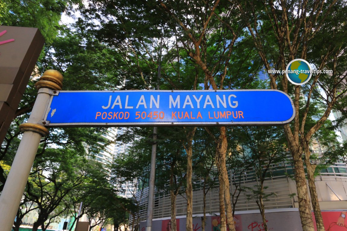 Jalan Mayang road sign