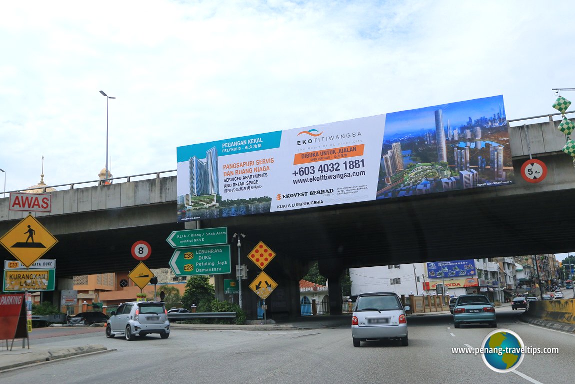 Interchange of Jalan Pahang with the DUKE Expressway