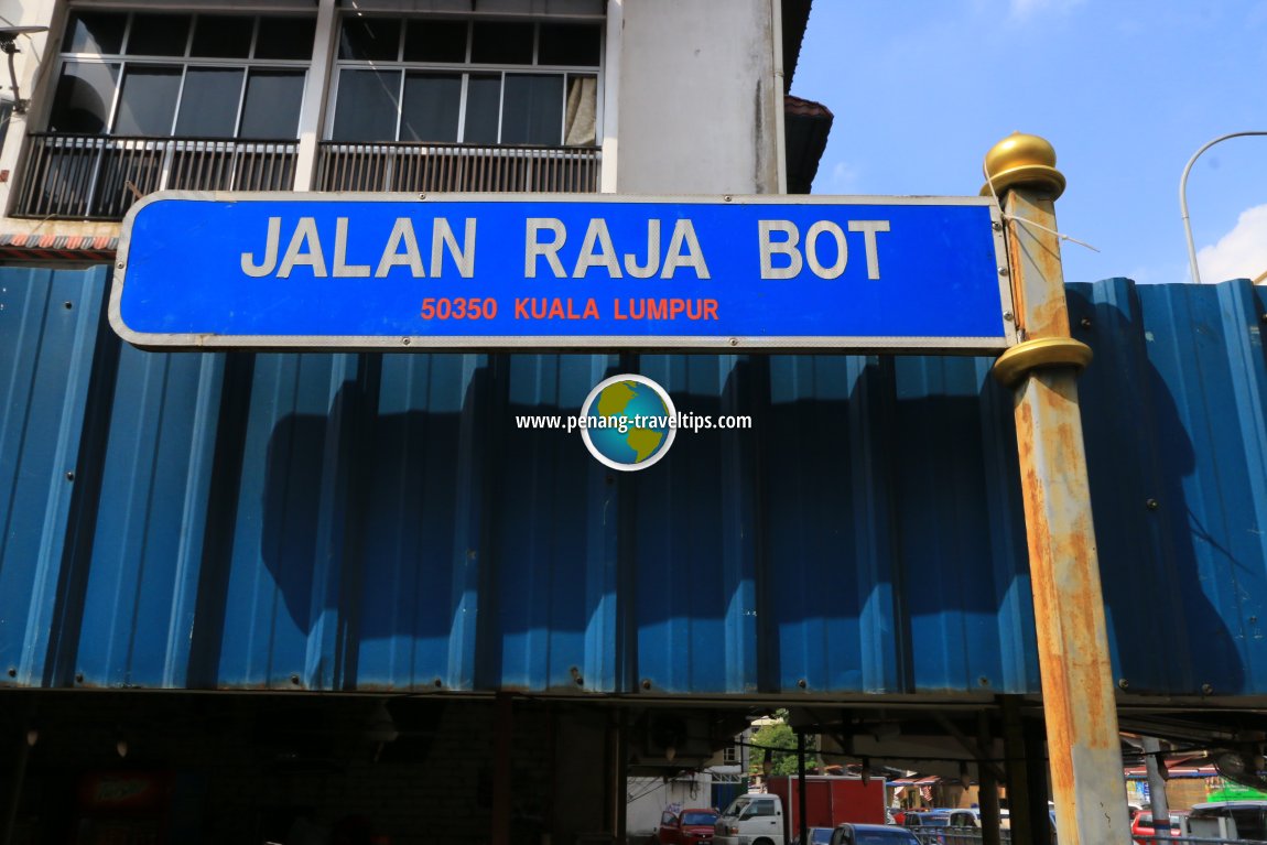 Jalan Raja Bot road sign