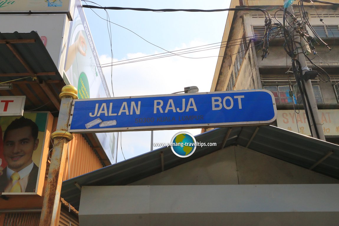 Jalan Raja Bot road sign