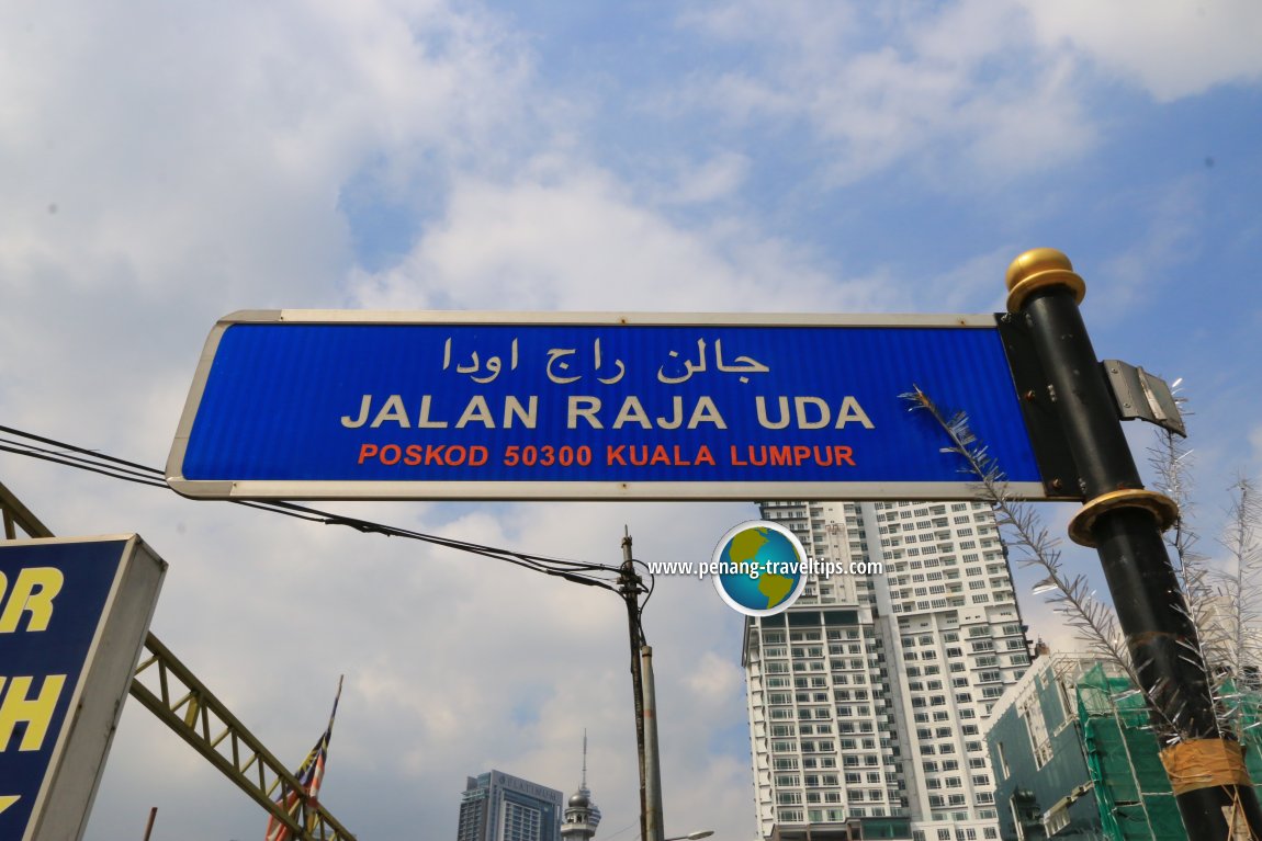 Jalan Raja Uda road sign