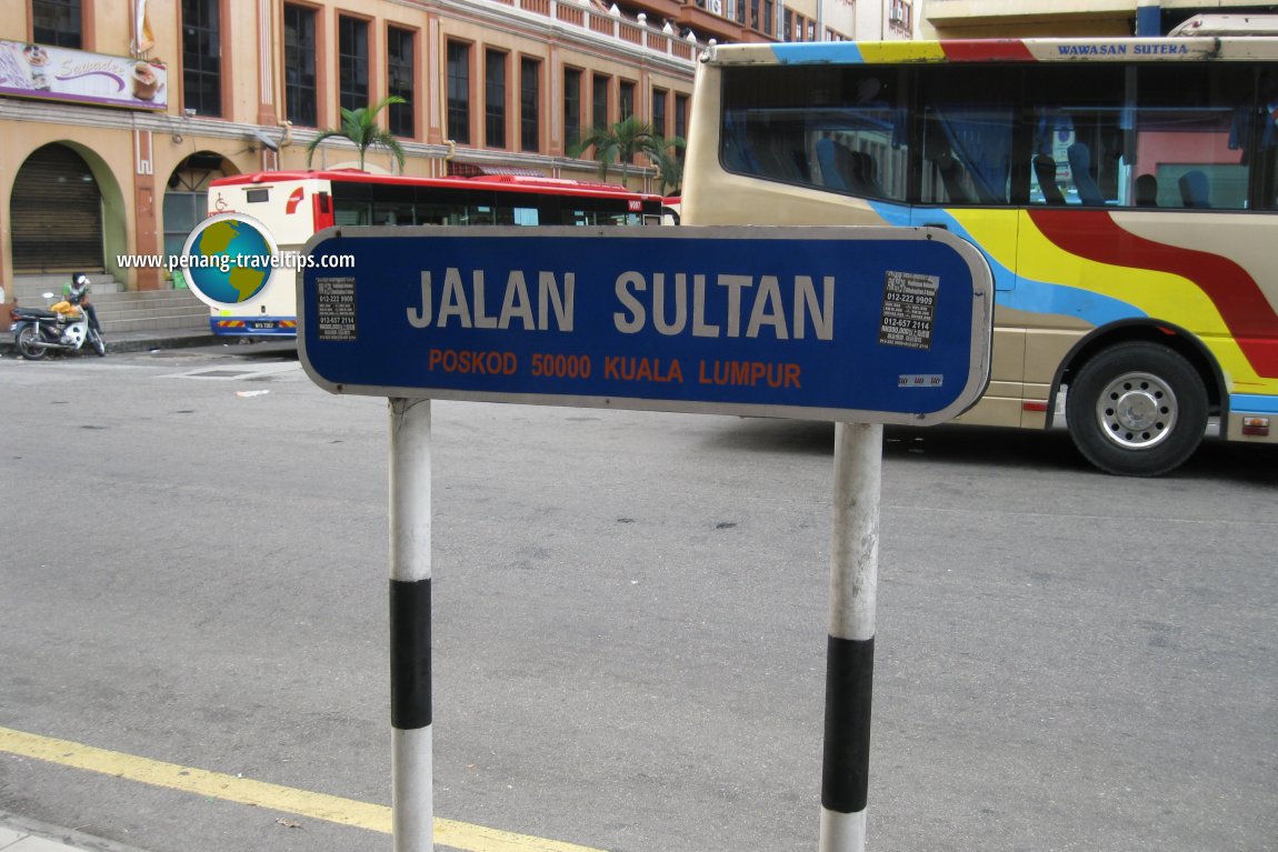 Jalan Sultan road sign