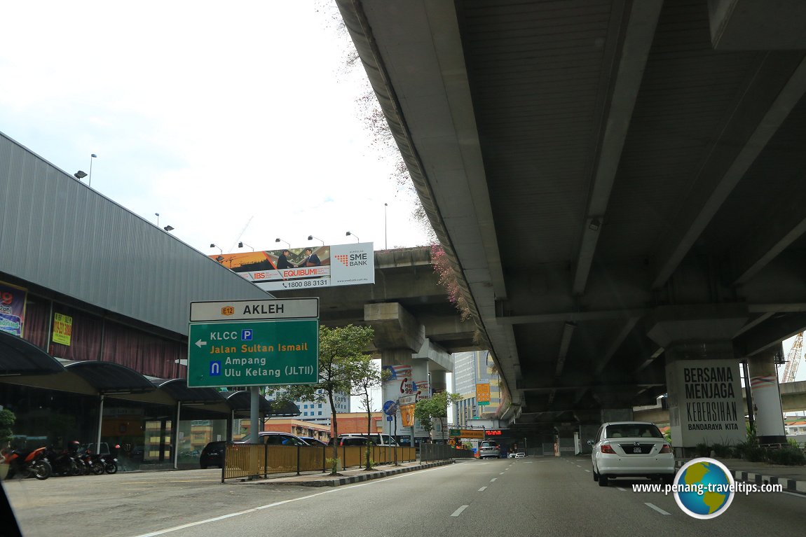 Jalan Tun Razak at the Ampang-Kuala Lumpur Elevated Highway