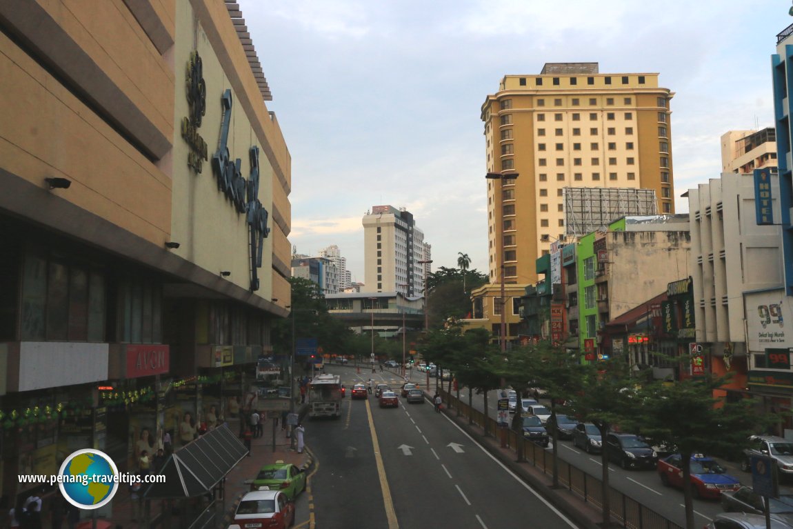 Jalan Tun Tan Cheng Lock in front of Kota Raya