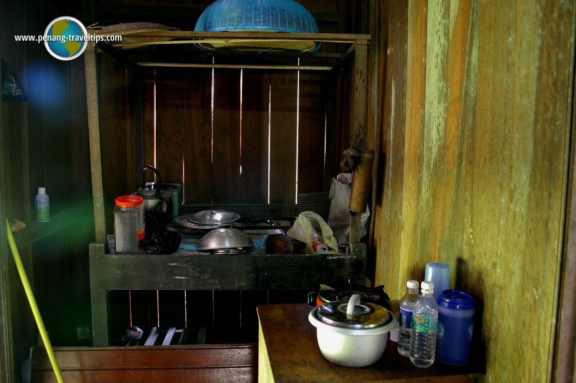The kitchen in the Malay townhouse