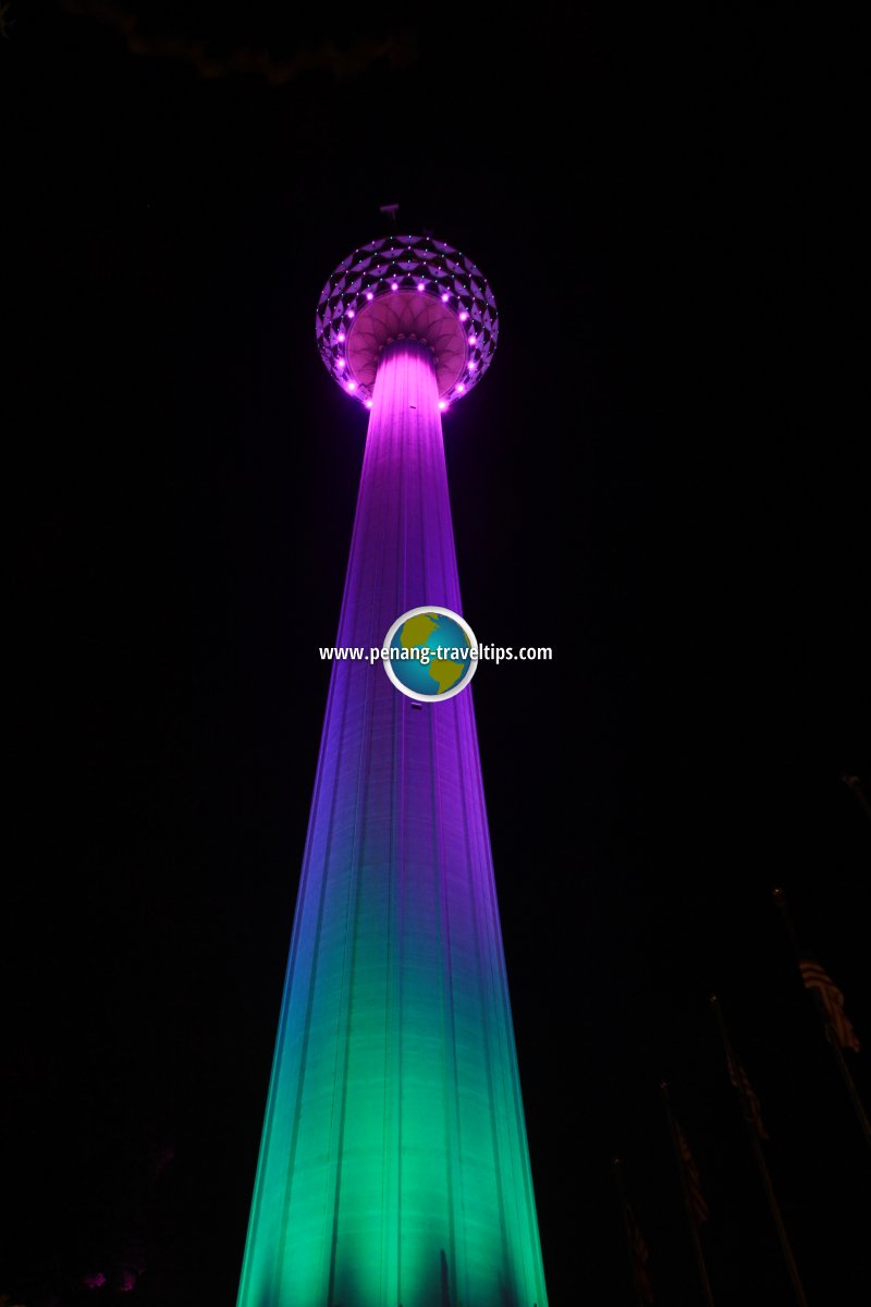 KL Tower at night