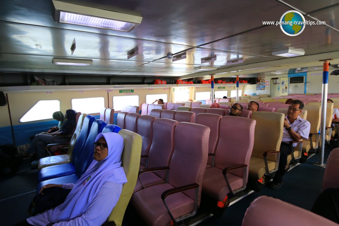 On board the Kuala Kedah-Langkawi Ferry