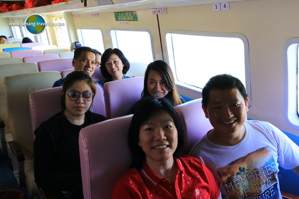 On board the Kuala Kedah-Langkawi Ferry
