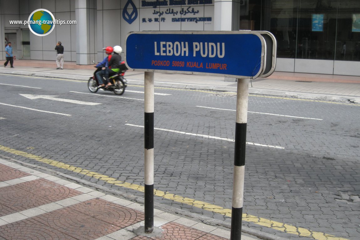 Leboh Pudu road sign