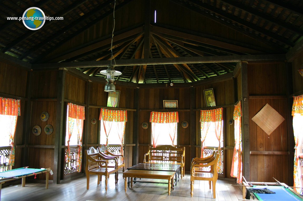 The living room in the Malay townhouse