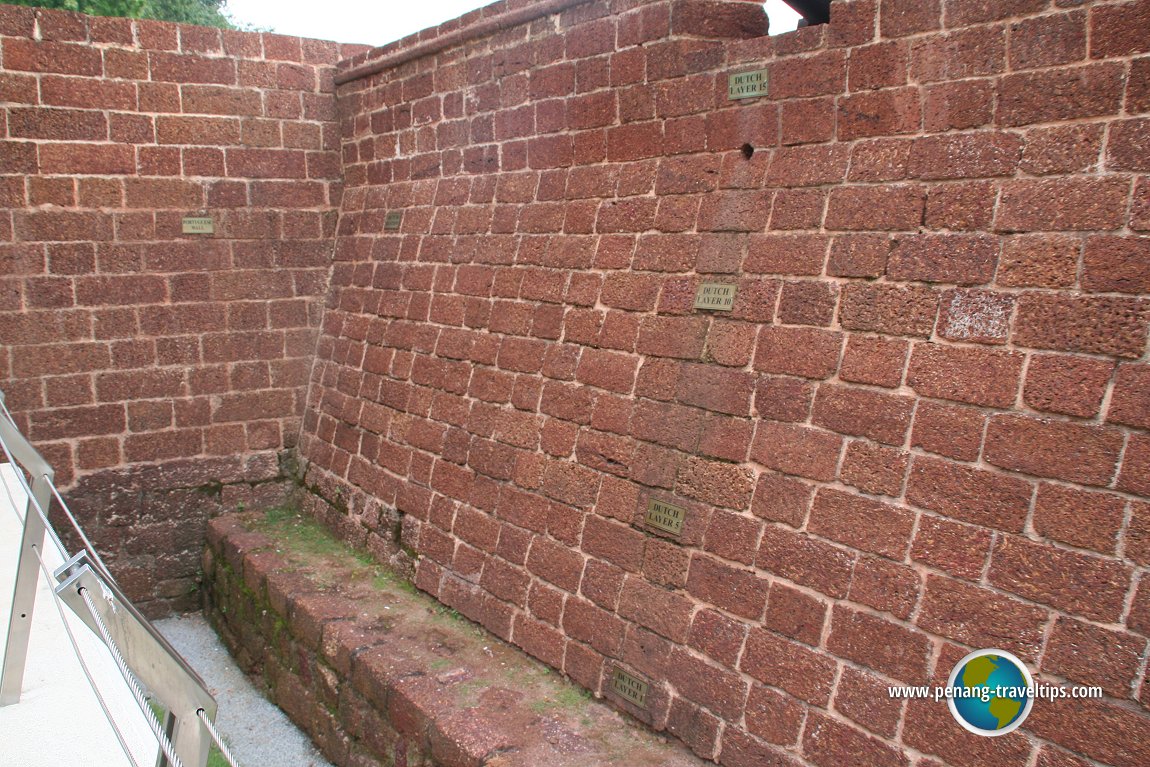 Reconstructed Malacca Wall of the Fortaleza de Malaca