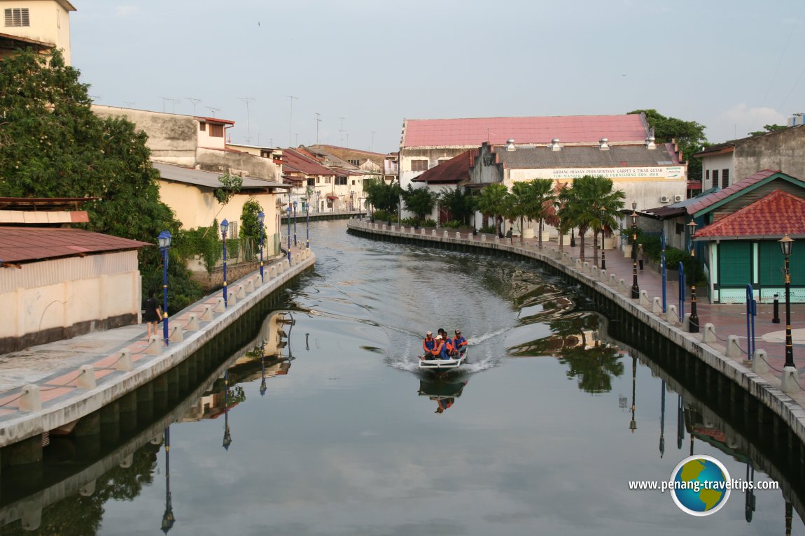 Motorboat on the Malacca River