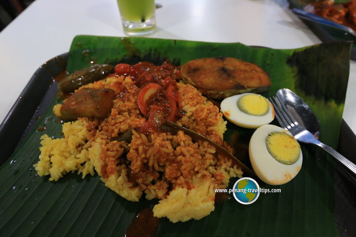 My wife's plate at Nasi Lemak Ong