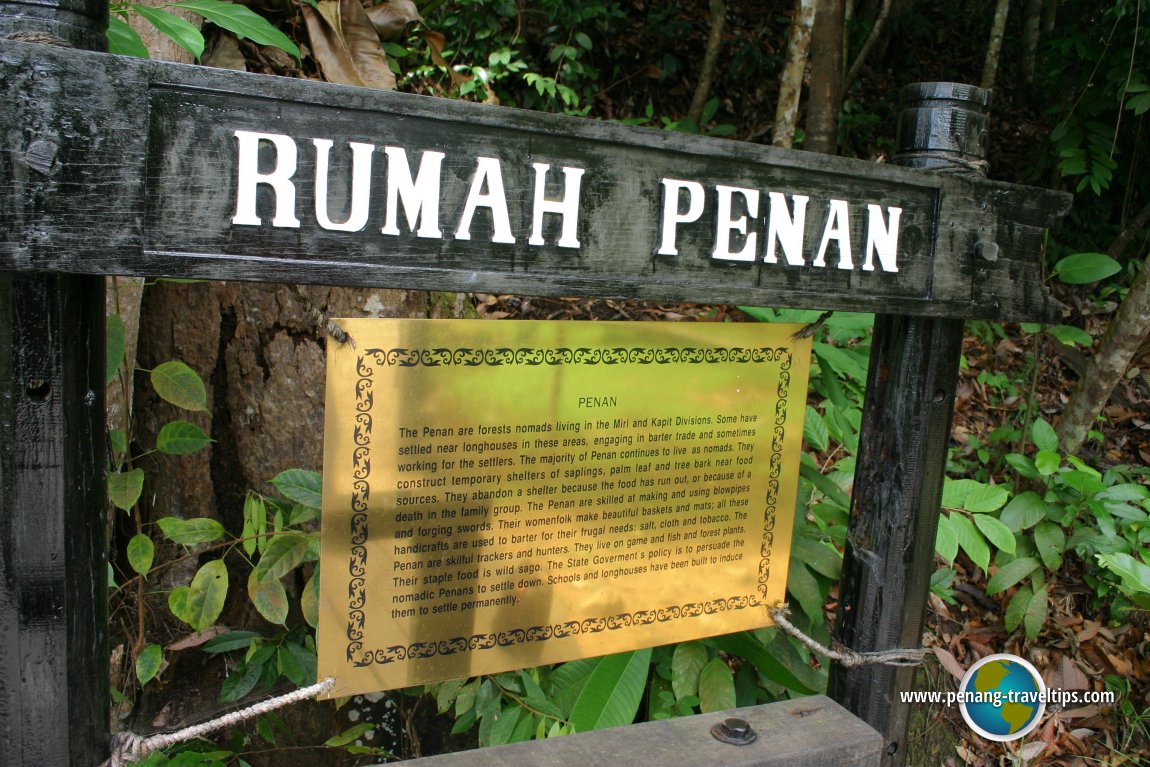Penan interpretive plaque at the Sarawak Cultural Village