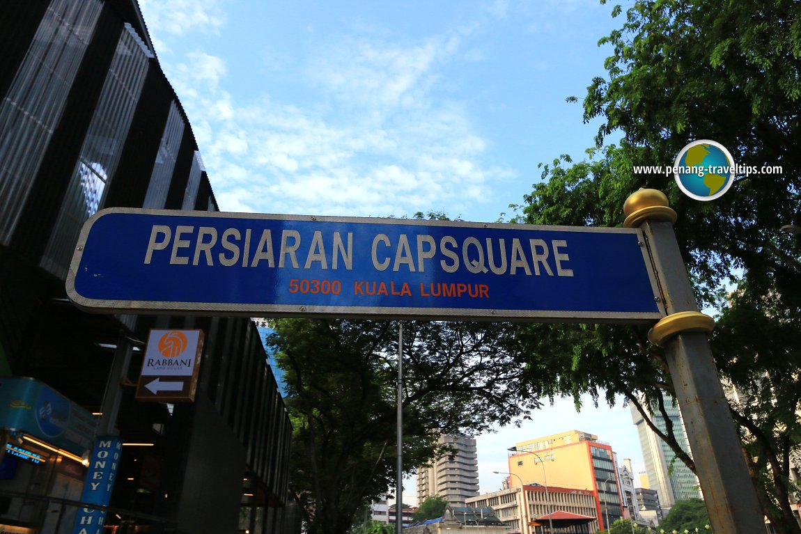 Persiaran Capsquare road sign
