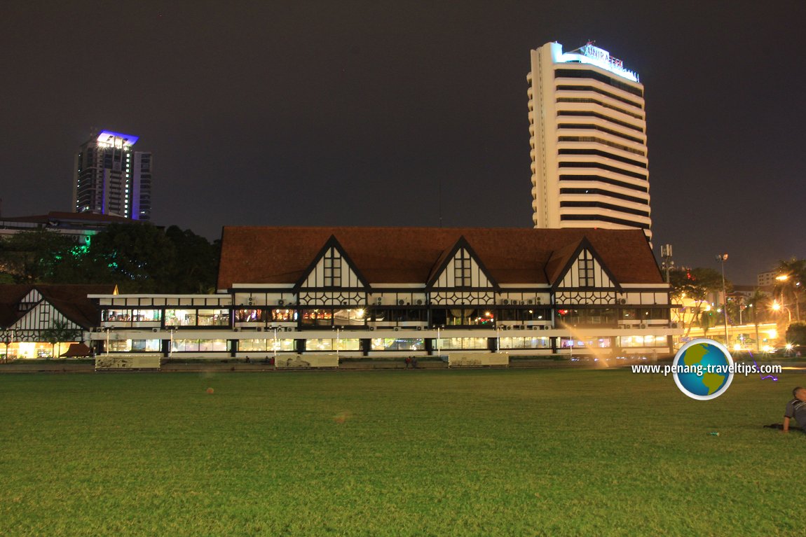 Royal Selangor Club building at night