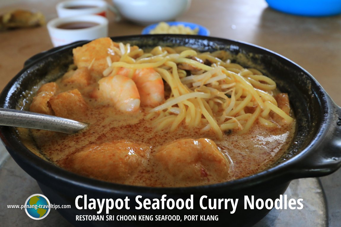 Claypot Seafood Curry Noodles at Restoran Sri Choon Keng Seafood, Port Klang