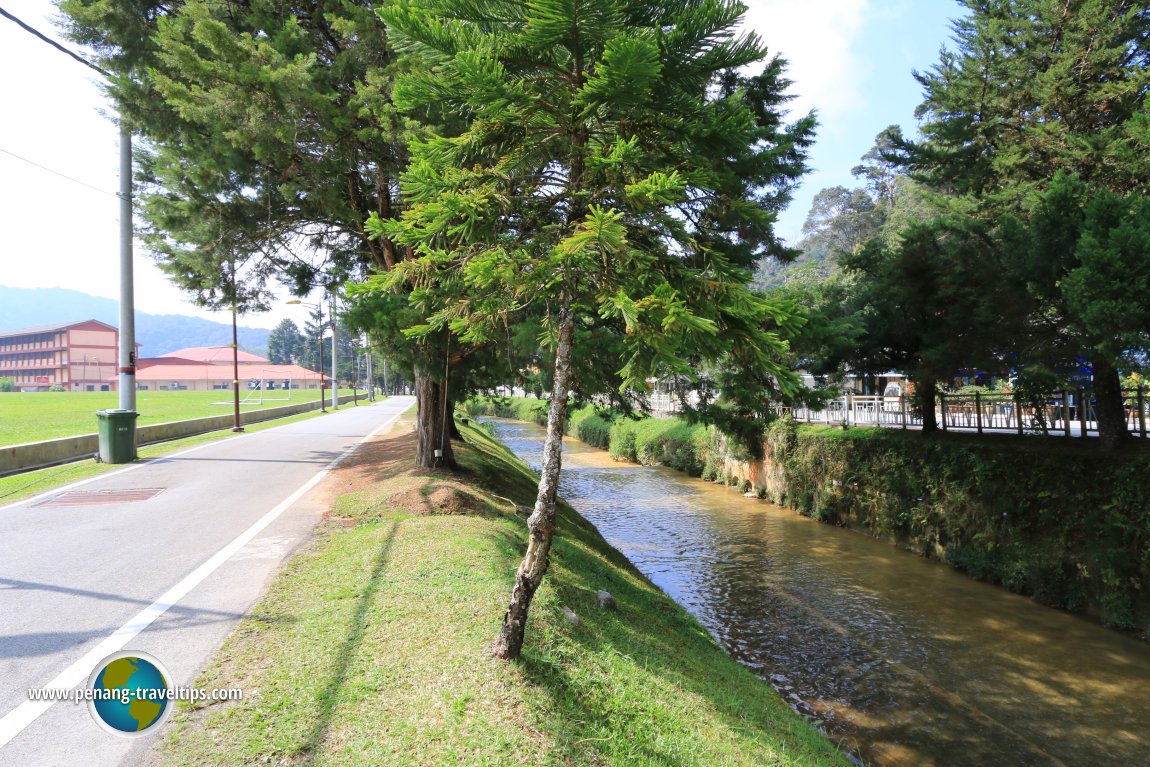 Sungai Bertam flowing through Tanah Rata