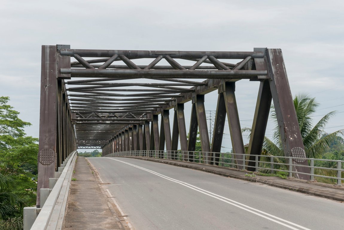 Bridge across Sungai Kinabatangan