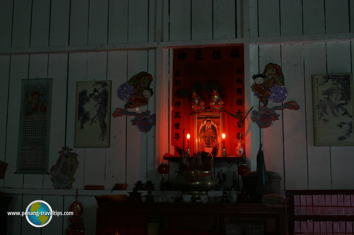 An altar to Tua Pek Kong in the Chinese Farm House