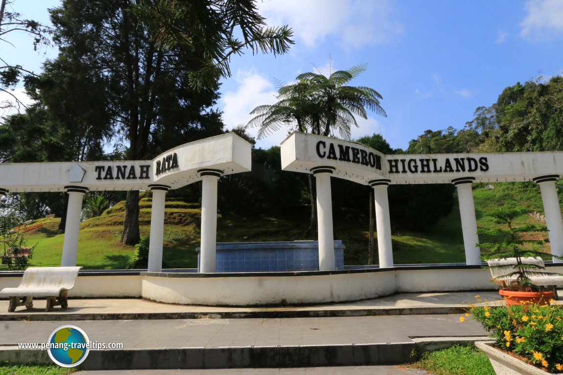 Water feature in the Cameron Highlands Park