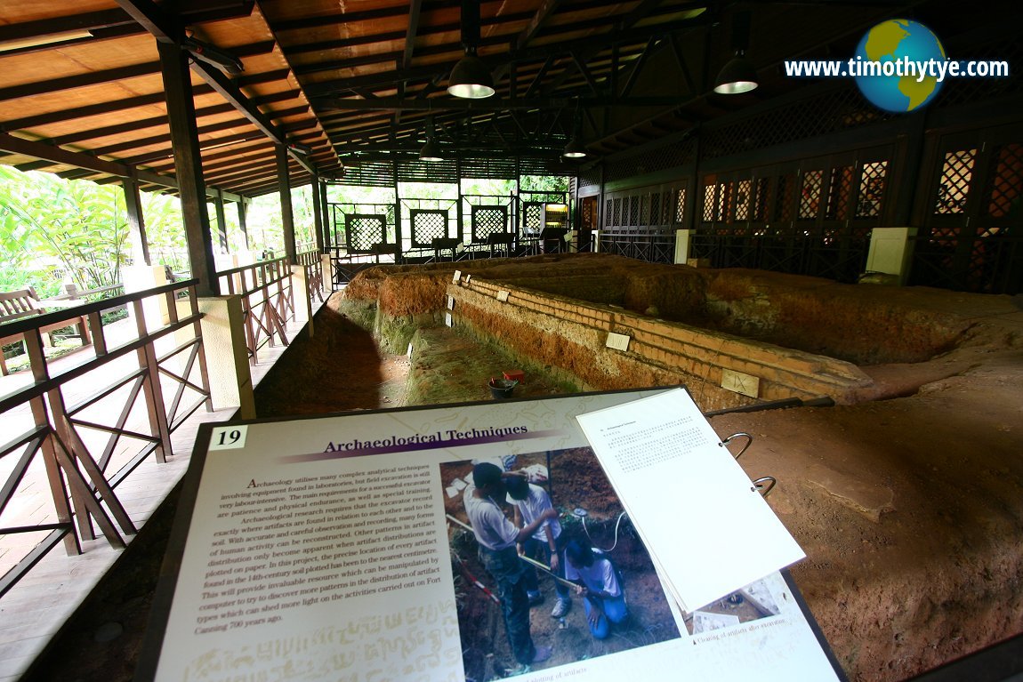 The archaeological site of Fort Canning