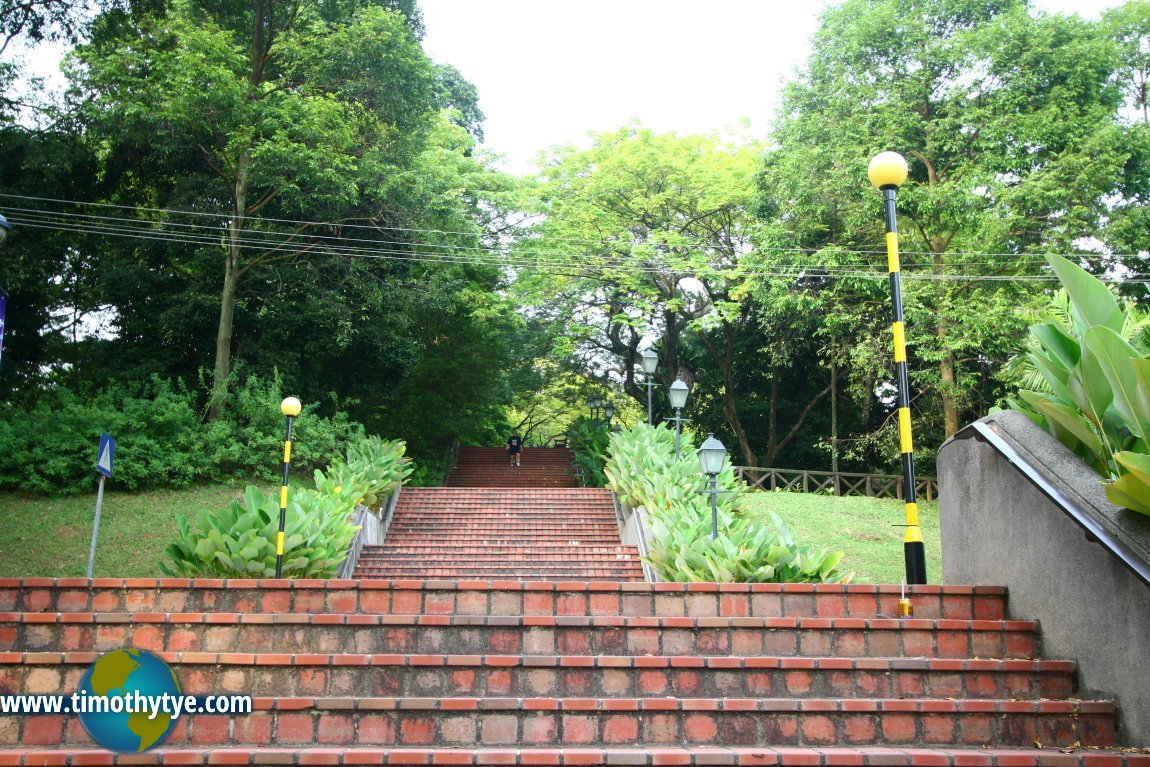 Steps leading up to Fort Canning