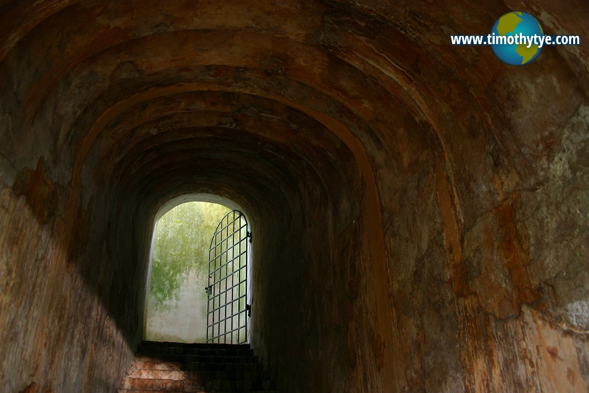 Inside the Sally Port of Fort Canning