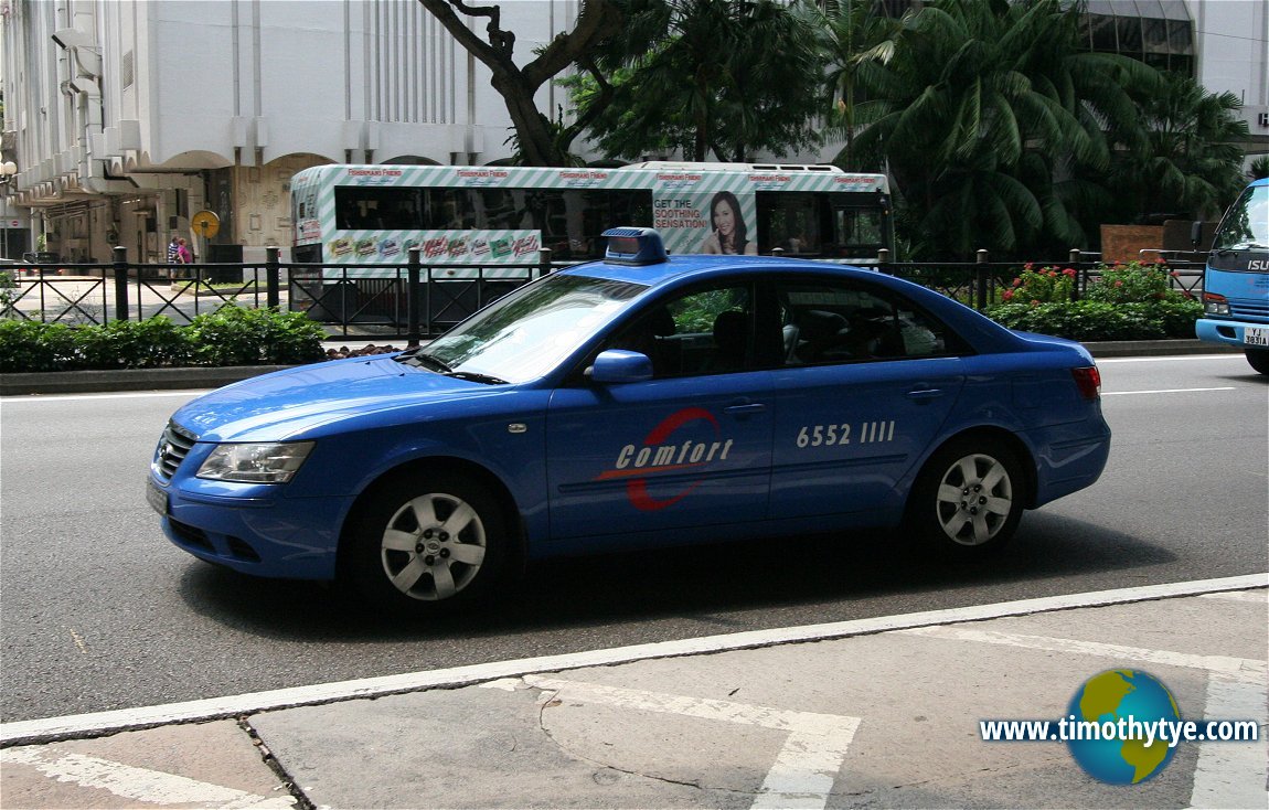 Taking a taxi in Singapore is quite easy