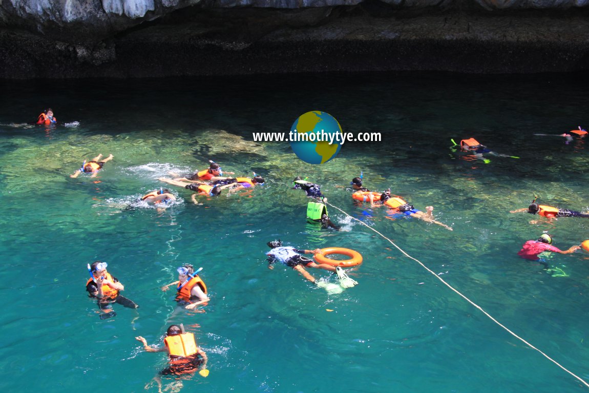 Snorkeling off Ko Chueak