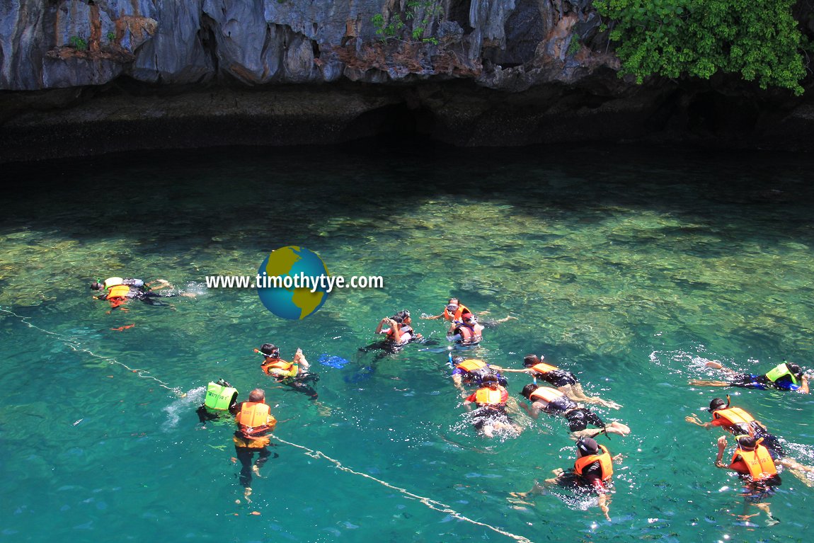 Snorkeling off Ko Chueak