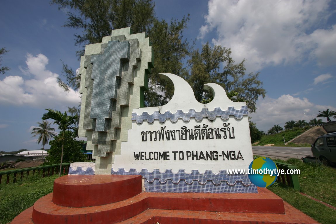 Phangnga Welcome Sign