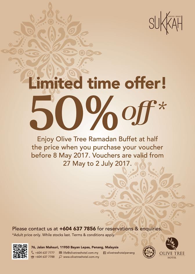 Olive Tree Hotel Ramadan Buffet Voucher