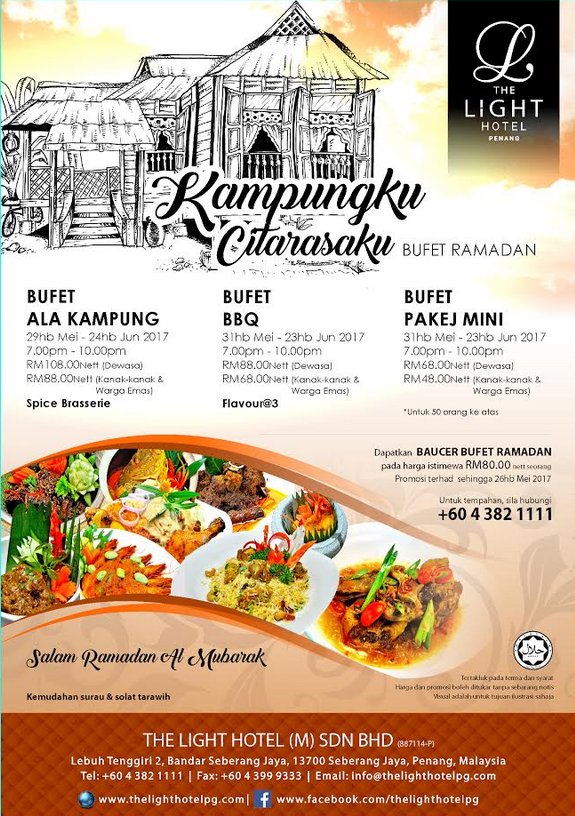 The Light Hotel Penang Ramadan Flyer