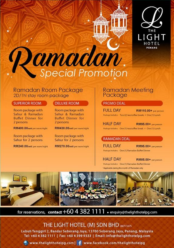 The Light Hotel Penang Ramadan Flyer