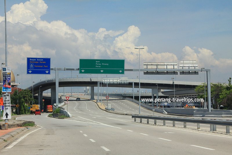 Bagan Dalam Interchange on the BORR