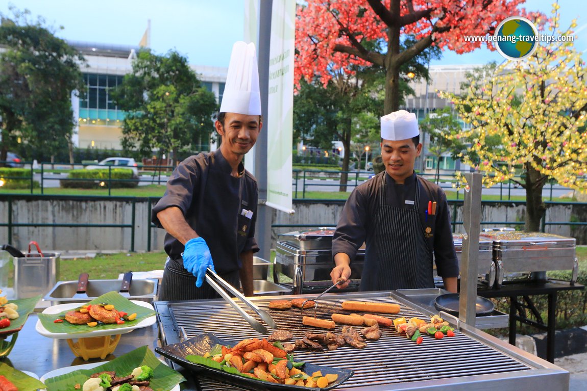 Barbecuing in progress at the BBQ Jamboree Buffet