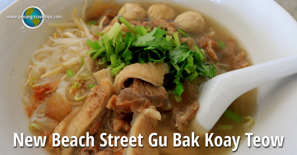 The Beach Street Gu Bak Koay Teow at the new stall