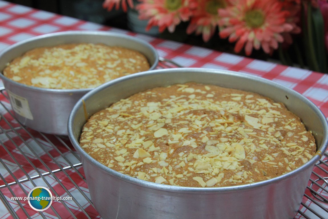 Butter Fruit Cake with Almond Topping