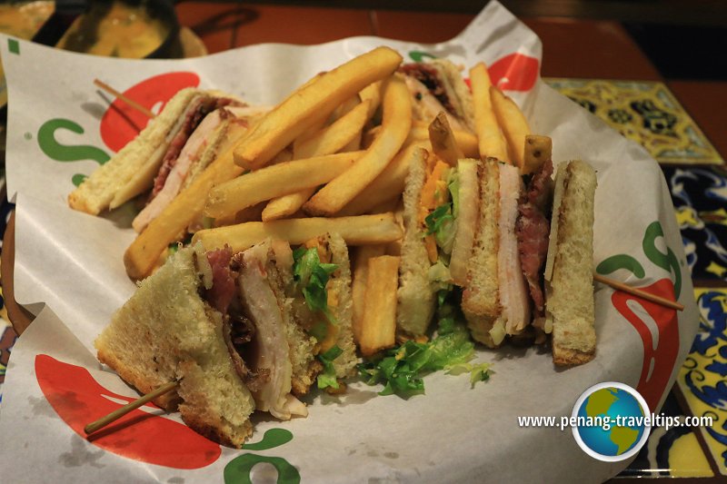 Cajun club sandwich at Chili's