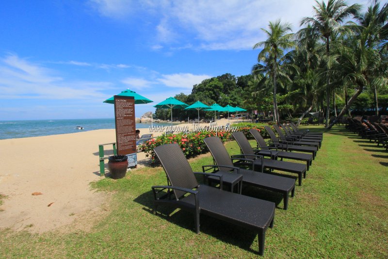 Deck chairs at Rasa Sayang Resort