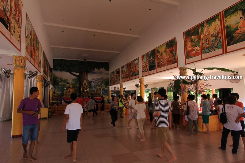 Interior of Dharmasala Hall, Wat Rajchaphohong