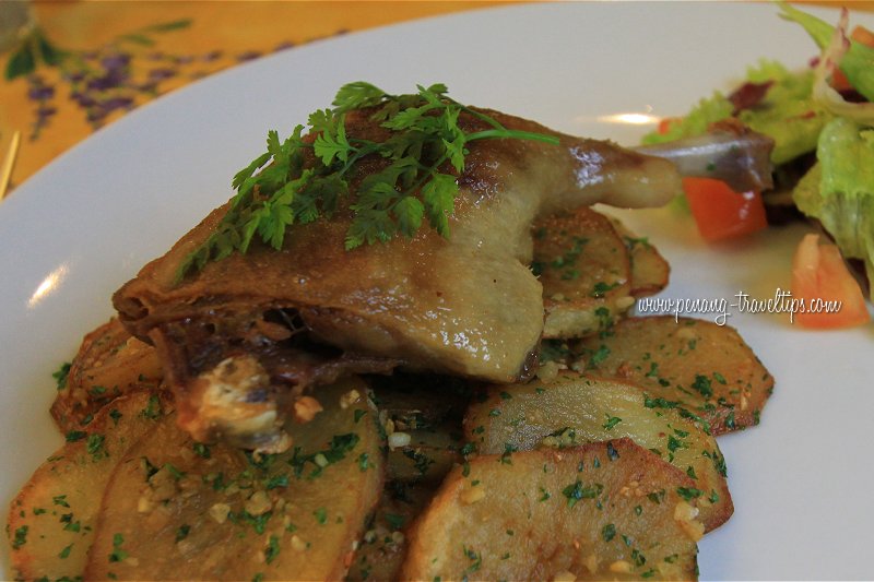 Duck confit at Croisette Cafe Penang