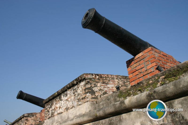 The cannons of Fort Cornwallis