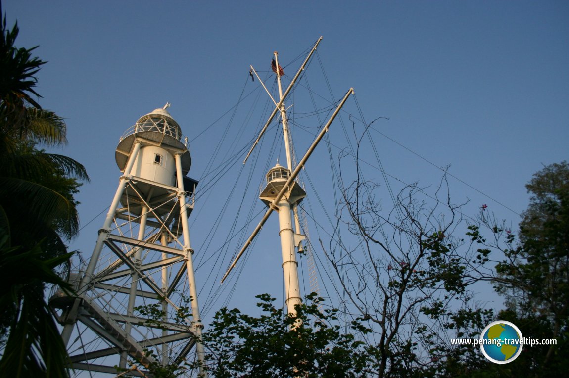 View of the Fort Cornwallis Lighthouse from Jalan Tun Syed Sheh Barakbah