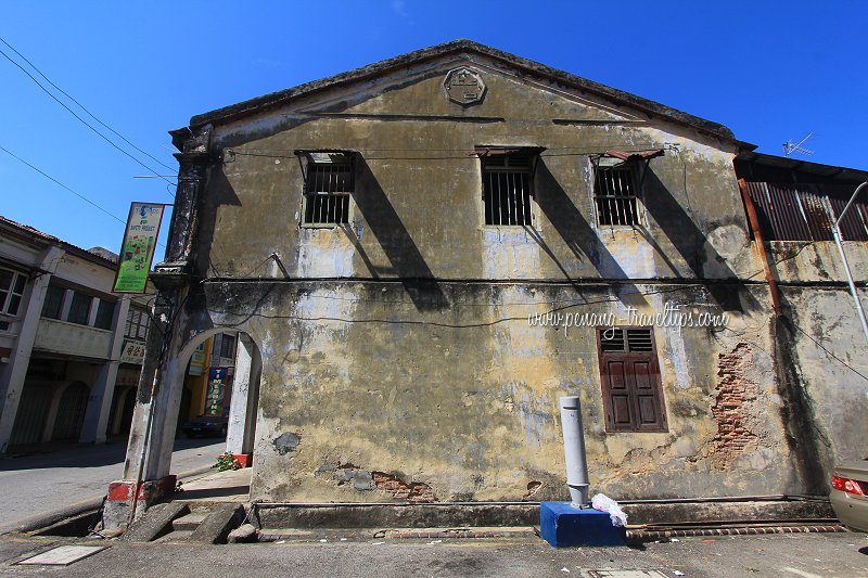 Side wall of a George Town shophouse