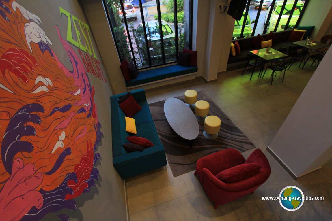 The lounge at GLOW Penang