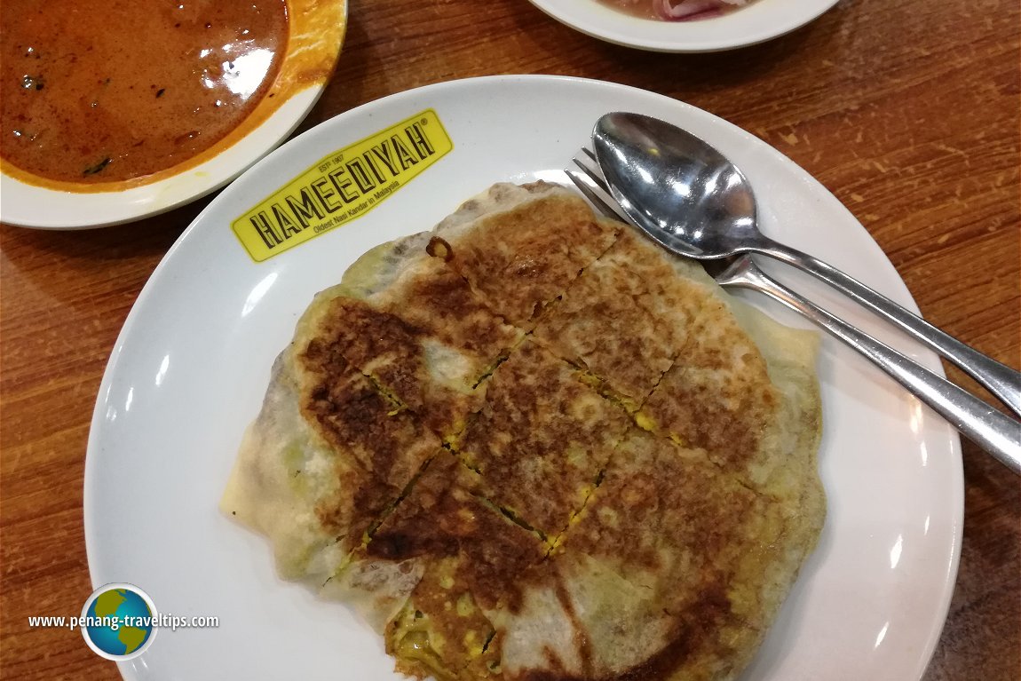 The murtabak at Hameediyah Restaurant